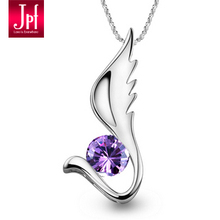 Jpf necklace cubic zircon 925 pure silver necklace cupid