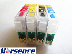Refillable ink cartridge T0711 FOR epson D78 D92 D120 DX4000 DX4050 DX4400 DX4450 DX5000 with AUTO RESET CHIP free shipping(China (Mainland))