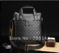 Men bag, Men Leather  Bag, High Quality PU leather,  Shoulder bag, Black/Brown, vertical style, LUYIVARIYEAN 6906