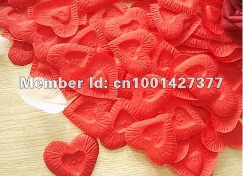 Silk Flower Petals on Petals Heart Shaped Silk Petal Fake Petal Hand Throwing Flowers