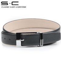 S.C Free Shipping Cowhide leather snap belts + New Brand Belt + Fashion Jeans Belt