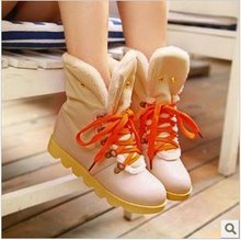 FREE SHIPPING 2013 new Spring and winter snow boots flat fine with boots Hot sale