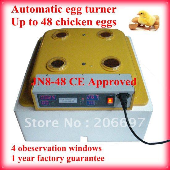  sale and retail 48 chicken eggs mini incubator jn8-48 egg incubator