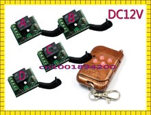 DC12V 1CH Wireless Switch Mini RF 4Receiver 1Transmitter Toggle Jog Lactched Adjusted Add controller Freely For