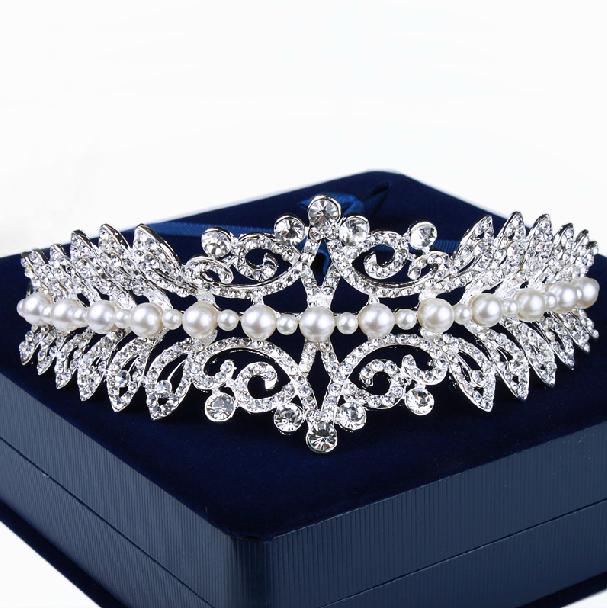 2012 bride hair accessory rhinestone pearl marriage accessories ultralarge