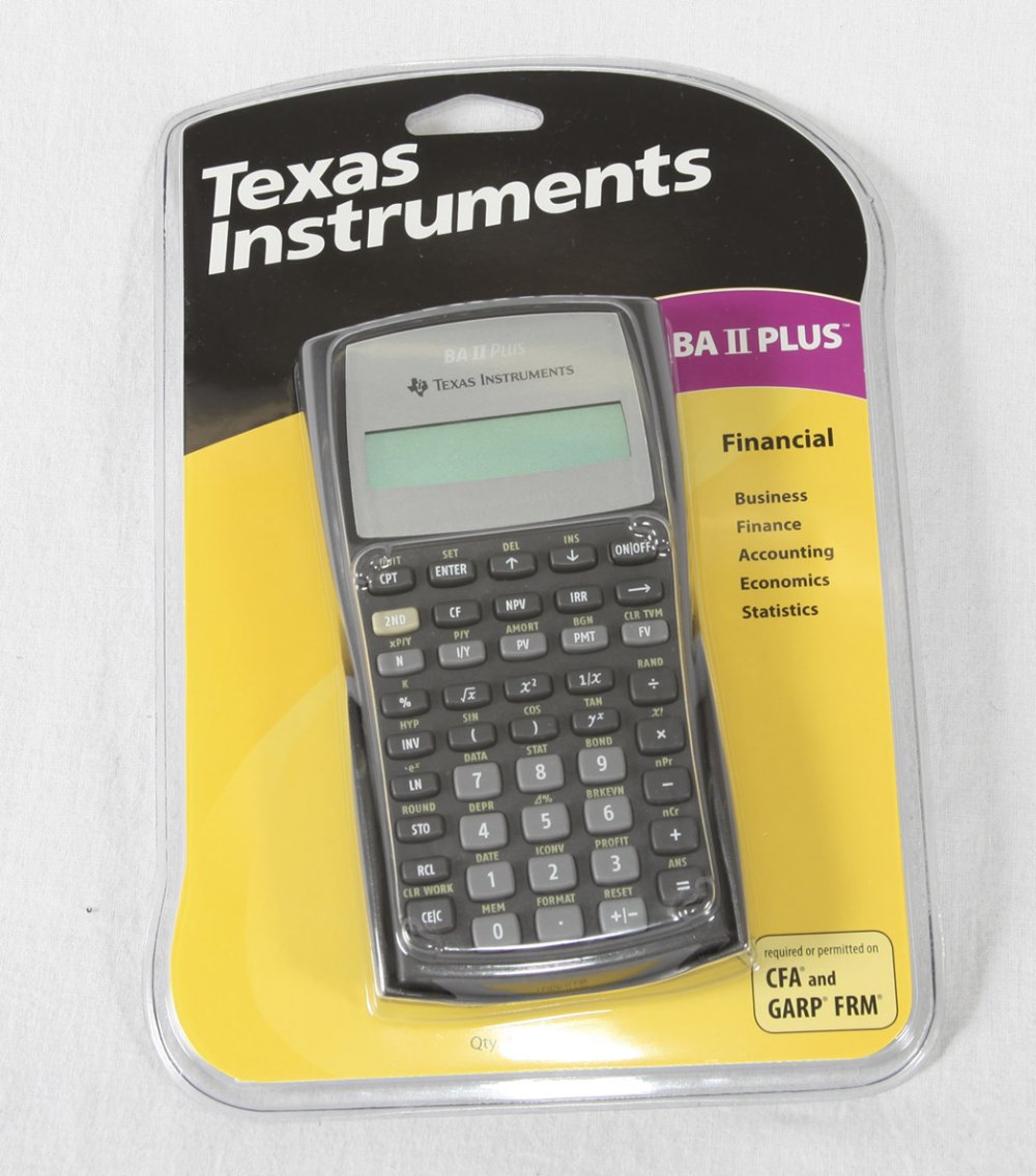 Texas Instruments Ba Ii Plus Financial Calculator