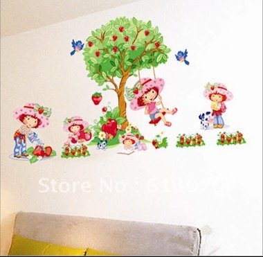Childrens Wallpaper on 20  28  Trees Wall Stickers Bike Wallpaper Quote Poster Home