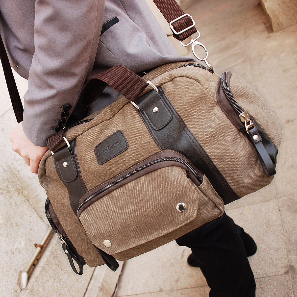 Canvas Laptop Messenger Bags For Men