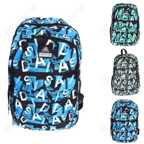 Free Shipping Womens Mens Girls Boys Nylon Travel Shoulder Bag Backpack Schoolbag Bookbag(China (Mainland))