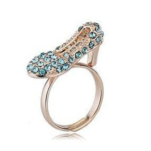 Promotion gift High quality Colorful diamond High-heeled shoes Ring Fashion ... Promotion gift High quality Colorful diamond High-heeled shoes Ring Fashion ...
