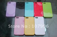 Many color Wholesale Candy TPU Case,Back Cover Skin Glossy for iphone 5 5G 5th Case DHL free shipping