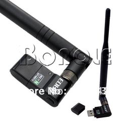Holiday Sale! Holiday Sale Free Shipping 300Mbps EDUP EP-8512 USB WIFI Antenna Wireless Adapter For HDTV / Player Black 1979(China (Mainland))