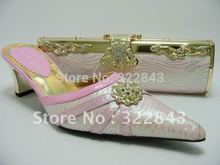 Diamonds fashion shoes and bags african shoes and bags(060D)