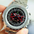 Fashion luxury male submersible sports table quartz watch led dual display multifunctional electronic watch