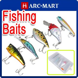  Fishing Lures on Hook Fishing Lure With Box  Black   White   Gp015 In Fishing Lures