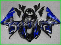 Fit Ninja ZX-10R 04 05 2004 2005 Blue Flames ABS Fairing 14W03