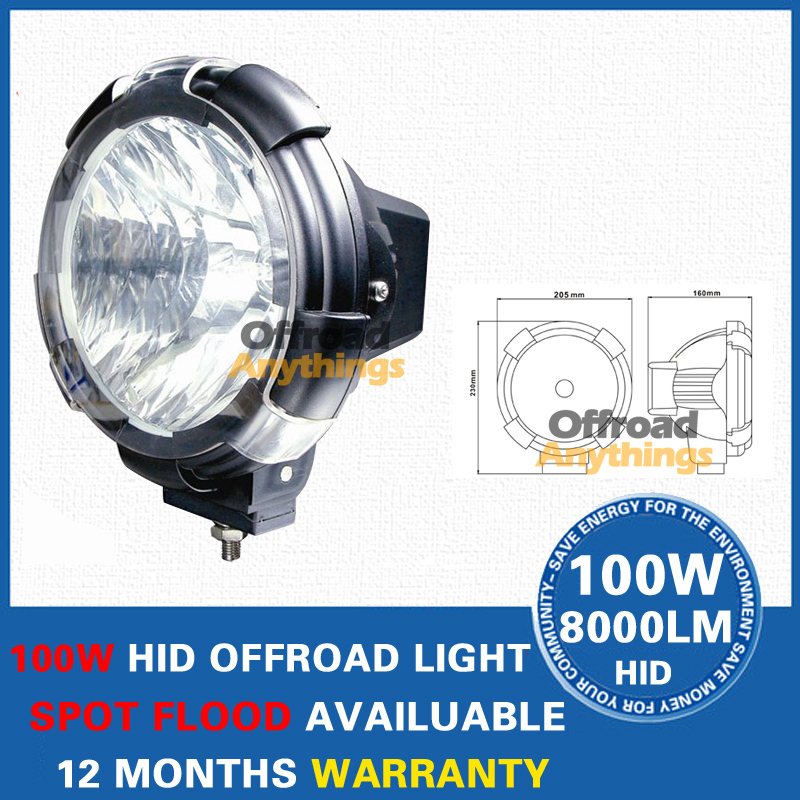 7"35W HID xenon driving light, truck hid offroad light for tractor,crane ,75w hid car head light.4x4 off road driving lamp(China (Mainland))