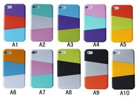 DHL free shipping fashion design case for iphone 4s, triple color case for iphone 4, plastic case for iphone 4 4s 50 pcs/lot