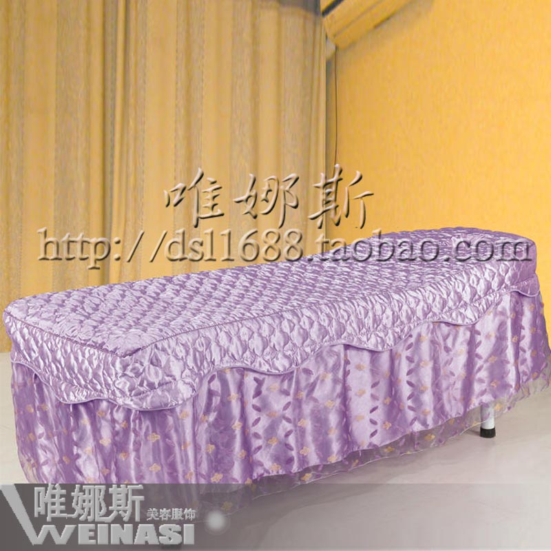 Beauty bedspread soft silk transparent lace purple(China (Mainland))