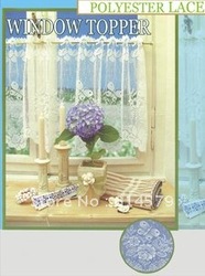 100 % polyester lace cafe curtains with ten design(China (Mainland))
