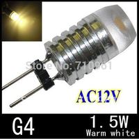 Free shipping 1.5W high power led g4 lamp 12V AC led bulb for home lighting