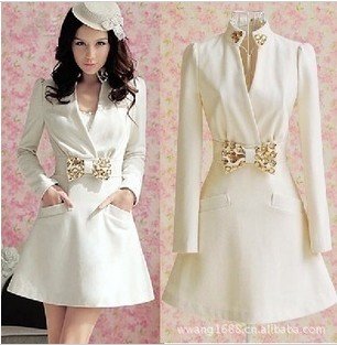 Very fitted womens dress coat