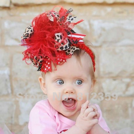 531 New baby headband and bows 83 E30007S 6 inch Baby grosgrain Ostrich feather boutique Girl ribbon    531 New baby headband and bows 83 E30007S 6 inch Baby grosgrain Ostrich feather boutique Girl ribbon