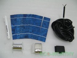 NEW!!40-2*6 solar cell full kit with FLUX PEN &ribbon& busing wire& lead box& cables(China (Mainland))
