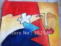 1PC  Registered post free shipping No Frame 19"x15" Abstract Head Oil Painting Cloth Wall House Home Decoration