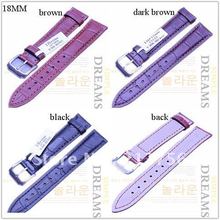 Wholesale Lots 10pcs 18MM genuine COW leather Watch Bands 3 colors available Top Quality