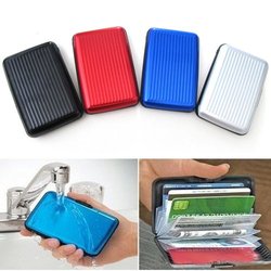 Waterproof Business ID Credit Card Wallet Holder Aluminum Metal Pocket Case Box[030408](China (Mainland))