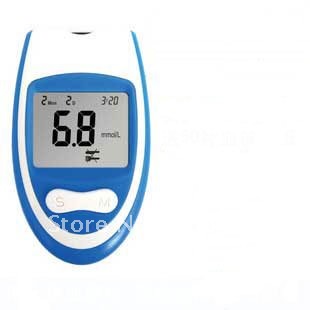Best selling electronic blood sugar glucose meter monitor measured sugar test strips needle 50 1Pcs Lot