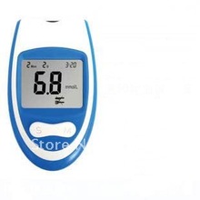 Best selling! electronic blood sugar glucose meter monitor measured sugar test strips needle 50 1Pcs/Lot Free shipping