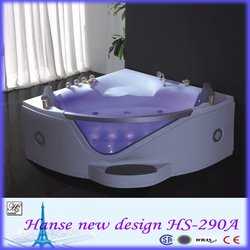 Foshan sanitary ware co. hot sale bathtubs indoors whirlpool for jacuzzi function pools,chromotherapy function HS-290A(China (Mainland))