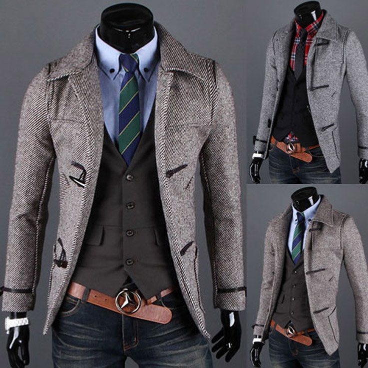 Tweed Jacket Mens Fashion
