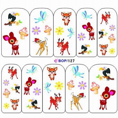 Cute Carton Nail Stickers BOP Water Transfer Nail art Wholesale ... Cute Carton Nail Stickers BOP Water Transfer Nail art Wholesale ...
