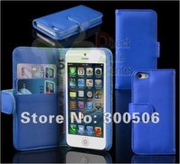 for iPhone 5 leather cover,Flip PU Stand Leather Cover Case for Apple iPhone 5 5G iPhone5G iPhone5 With Card Slot Wholesale