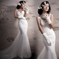 2013 Royal Princess Lace Mermaid train Bride Wedding Dress Dress 2012 Fashion 5161