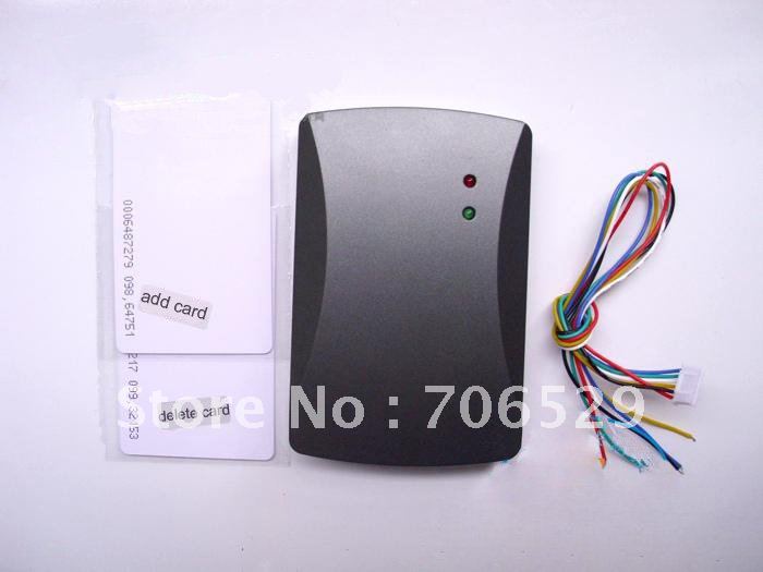 Add card + Delete card Single door access controller without Keypad work as Power supply+bolt lock+exit button(China (Mainland))