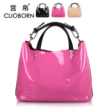 Medium-large female bags 2012 female candy cross-body one shoulder cowhide women’s handbag