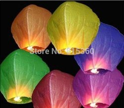 Wholesale - -New 10 PCS FIRE SKY CHINESE LANTERNS BIRTHDAY WEDDING PARTY & Outside Play(China (Mainland))