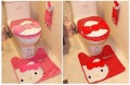 Free shipping ,Hello kitty Toilet seat cover ,Closestool mat, carpet.