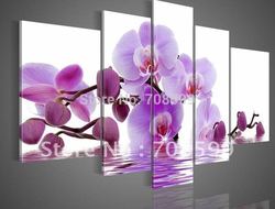Free Shipping High Quality Guaranteed Wall Art Home Decoration100% Hand painted Framed Flower Oil Painting on Canvas(China (Mainland))