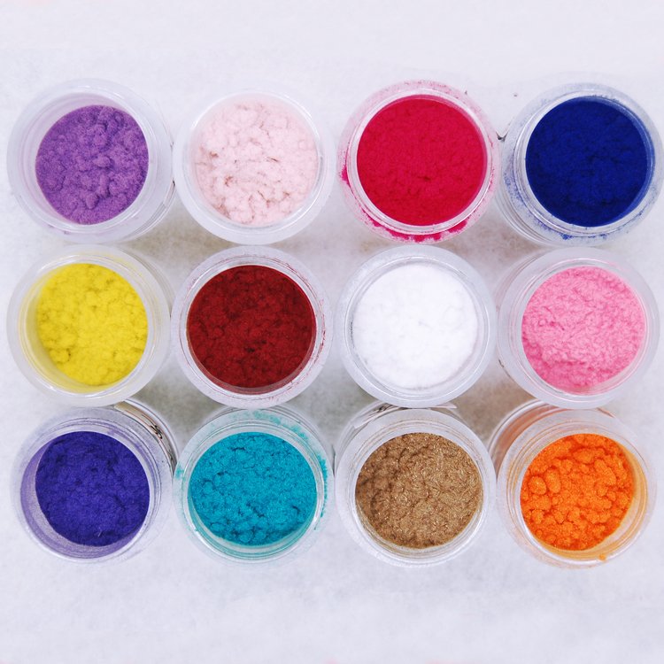 Hot Sale, Nail Salon 12 Color/Set 3D Nail Art Flocking Powder, Nails ...