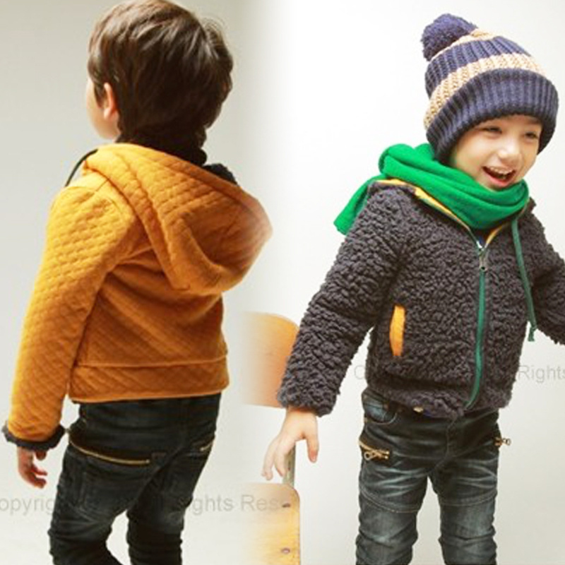 2012 winter child a reversible outerwear clothing thermal wadded jacket outerwear(China (Mainland))
