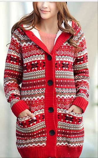 Free shipping retail women s coat Snowflake font b ladies b font long font b cardigan - ^.^ LifE StYle CoMp Of JAn 2013 ^.^