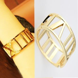 Free-shipping-fashion-retro-hollow-gold-Roman-numerals-bracelet ...