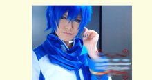Big supplier~Dark blue short men’s cheap cosplay costume wig synthetic hair.Stock.Hinata Hideki Free shipping