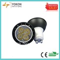 Free Shipping Wholesale Factory Price 6pcs/lot 5W 300LM Black GU10 LED Spotlight Bulbs