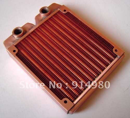 120 full copper water heat exchanger radiator free shipping headset(China (Mainland))